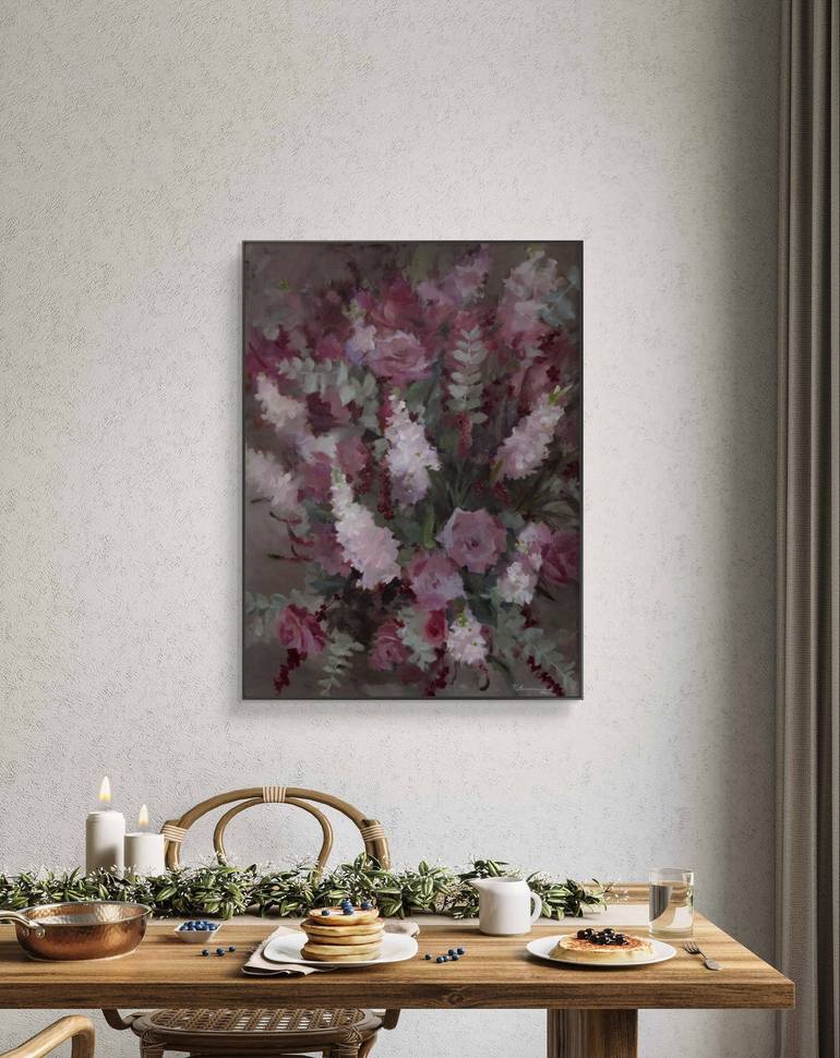 Original Impressionism Floral Painting by Tatiana Alekseeva