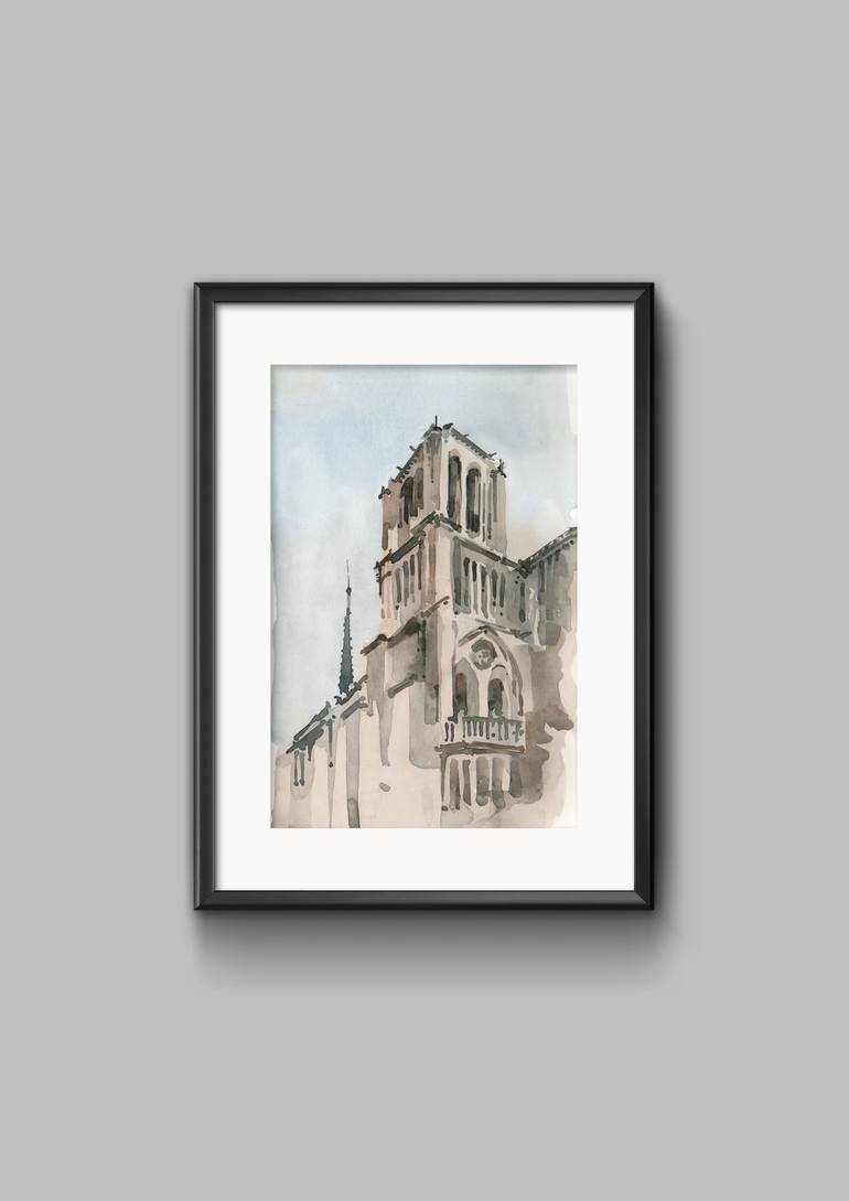 Original Expressionism Architecture Painting by Tatiana Alekseeva