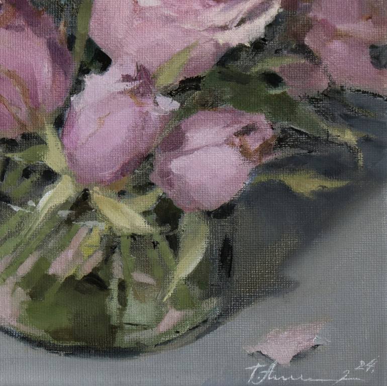 Original Impressionism Floral Painting by Tatiana Alekseeva