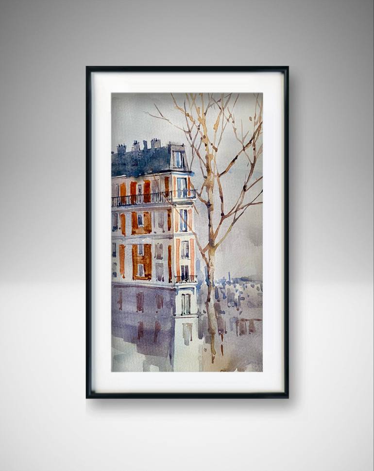 Original Expressionism Architecture Painting by Tatiana Alekseeva