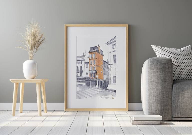 Original Impressionism Cities Painting by Tatiana Alekseeva