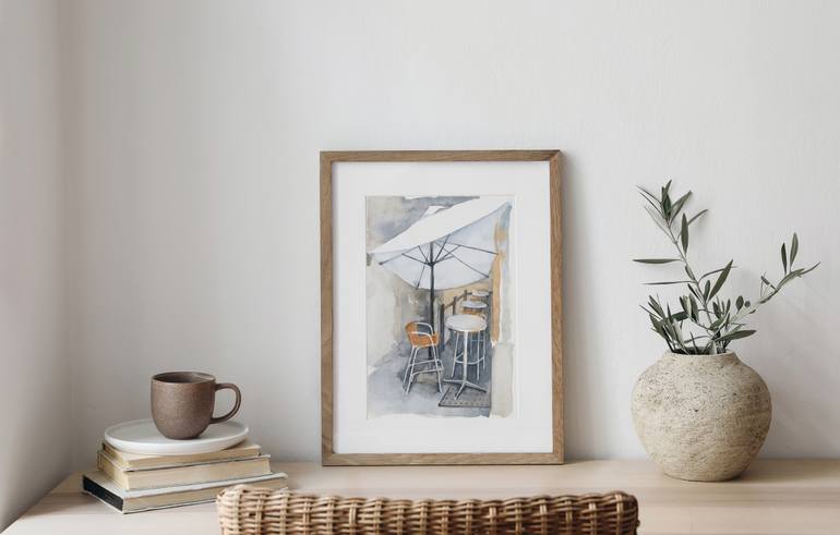 Original Expressionism Cities Painting by Tatiana Alekseeva
