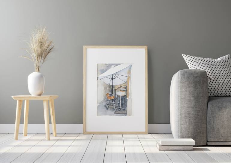 Original Expressionism Cities Painting by Tatiana Alekseeva