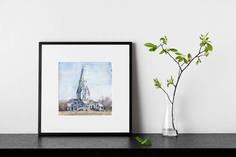 Original Expressionism Architecture Painting by Tatiana Alekseeva