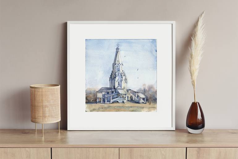 Original Expressionism Architecture Painting by Tatiana Alekseeva
