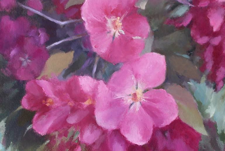 Original Realism Floral Painting by Tatiana Alekseeva