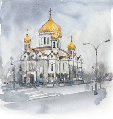 Print of Fine Art Architecture Paintings by Tatiana Alekseeva
