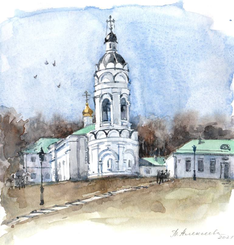 Print of Fine Art Architecture Paintings by Tatiana Alekseeva