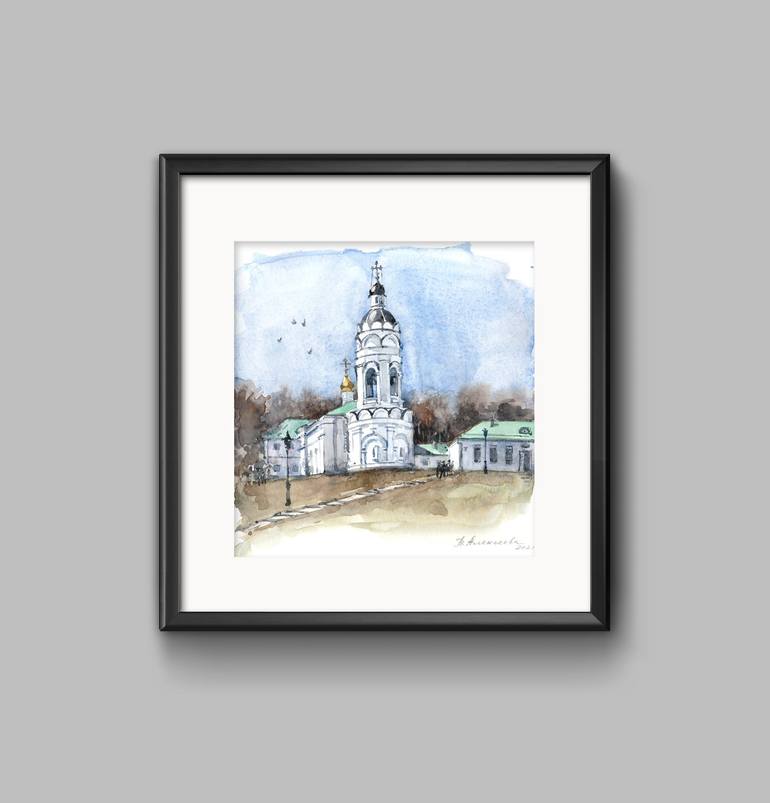 Original Architecture Painting by Tatiana Alekseeva