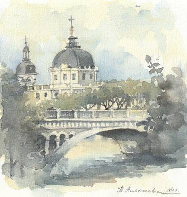 Print of Fine Art Architecture Paintings by Tatiana Alekseeva