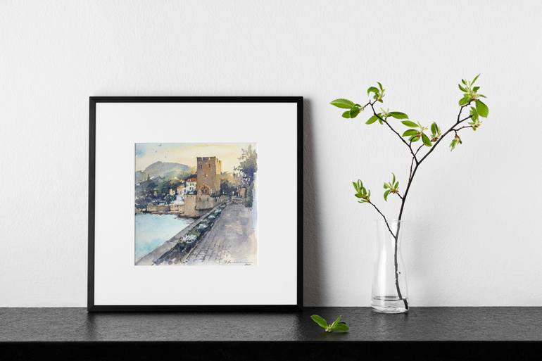 Original Expressionism Cities Painting by Tatiana Alekseeva