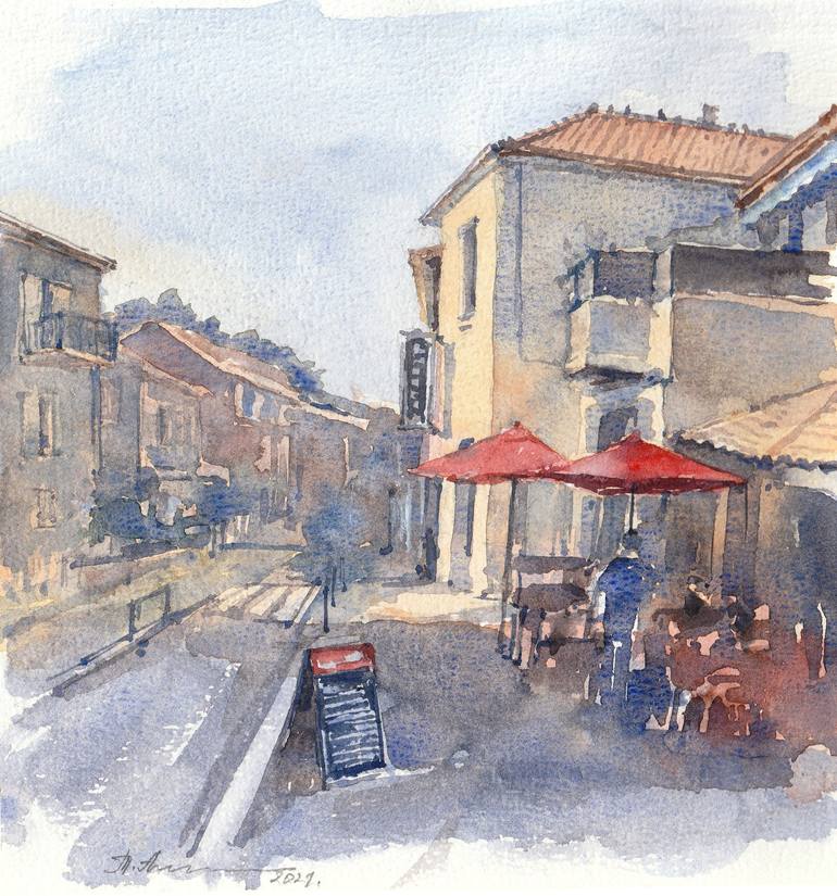 Print of Expressionism Cities Paintings by Tatiana Alekseeva