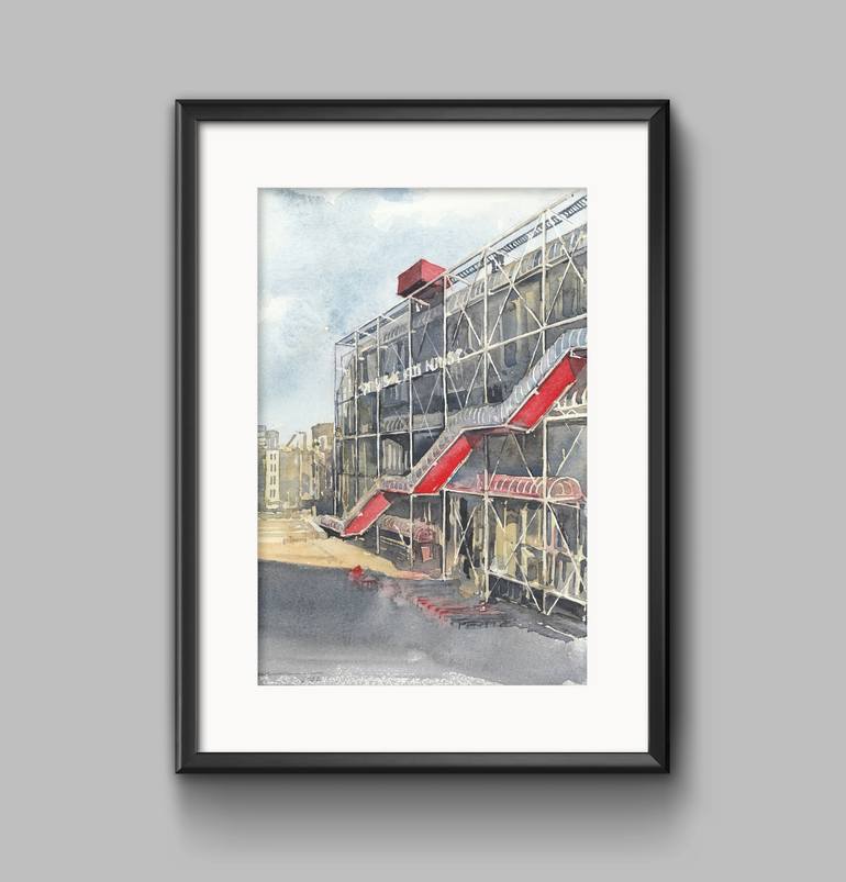 Original Expressionism Architecture Painting by Tatiana Alekseeva