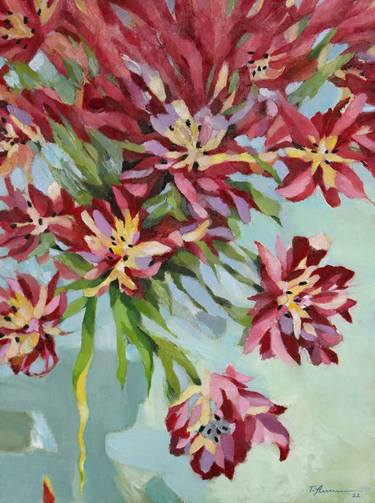 Original Expressionism Floral Paintings by Tatiana Alekseeva