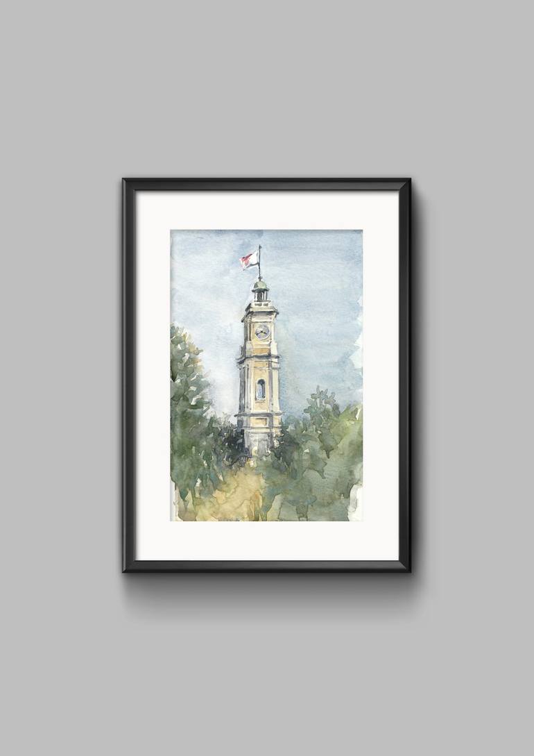 Original Architecture Painting by Tatiana Alekseeva