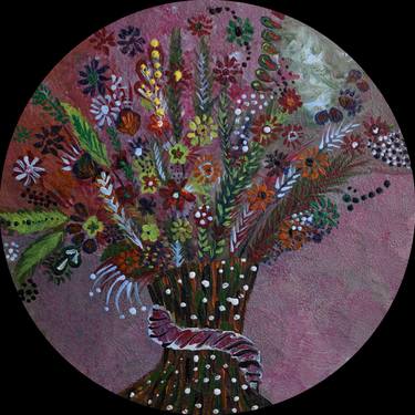 Original Abstract Floral Paintings by Sheersha Jain
