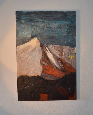 Original Abstract Landscape Painting by Guenter Rauch