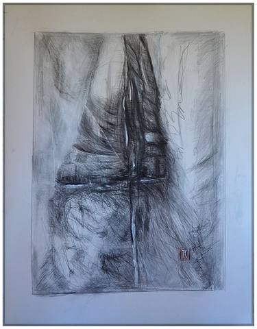 Original Abstract Landscape Drawings by Guenter Rauch