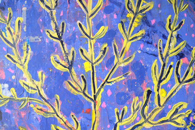 Original Art Deco Botanic Painting by Andrea Plaza