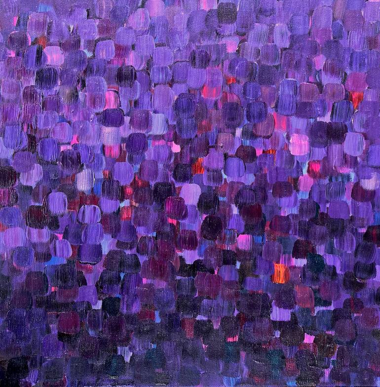 Original Abstract Painting by Sarah Cb Guthrie | Abstract Art on Canvas | For the Love of Lavenders and Purples