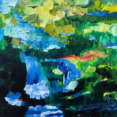 Original Abstract Landscape Paintings by Sarah CB Guthrie