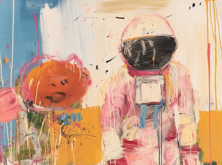 Original Abstract Pop Culture/Celebrity Mixed Media by Michel Katz