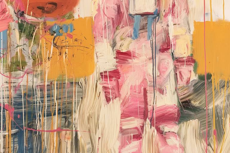 Original Abstract Pop Culture/Celebrity Mixed Media by Michel Katz