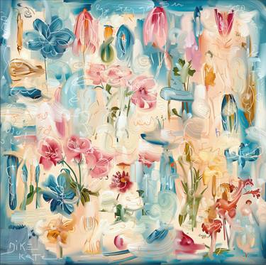 Original Contemporary Abstract Mixed Media by Michel Katz