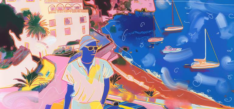 Original Abstract Expressionism Car Painting by Michel Katz