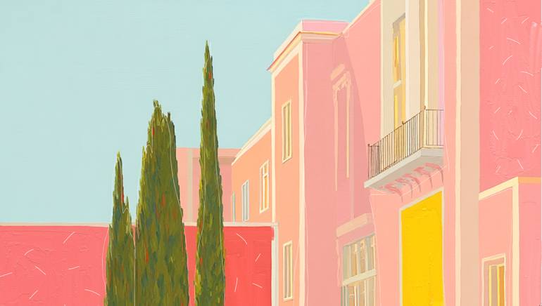 Original Abstract Expressionism Car Mixed Media by Michel Katz