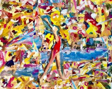 Original Abstract Expressionism Popular culture Collage by Michel Katz