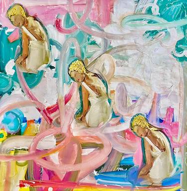 Original Abstract Expressionism Pop Culture/Celebrity Paintings by Michel Katz