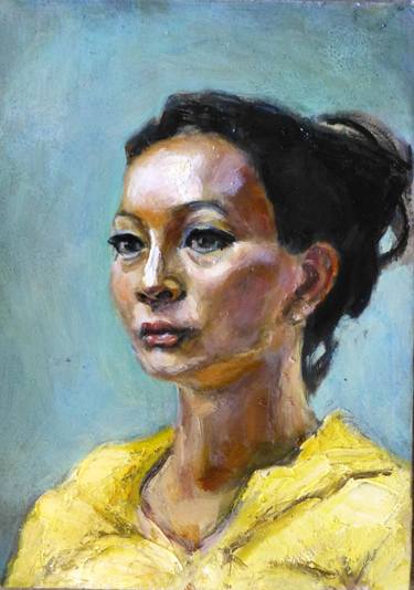 Original Portraiture Women Paintings by Renuka Pillai