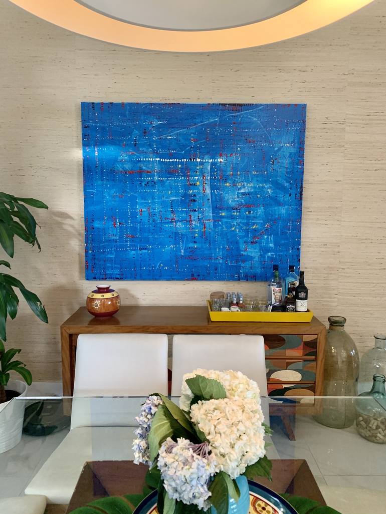 Original Abstract Expressionism Abstract Painting by Geraldo Jacob