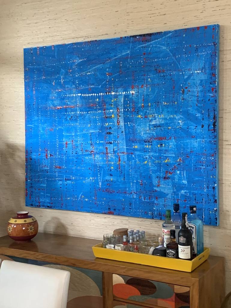 Original Abstract Expressionism Abstract Painting by Geraldo Jacob