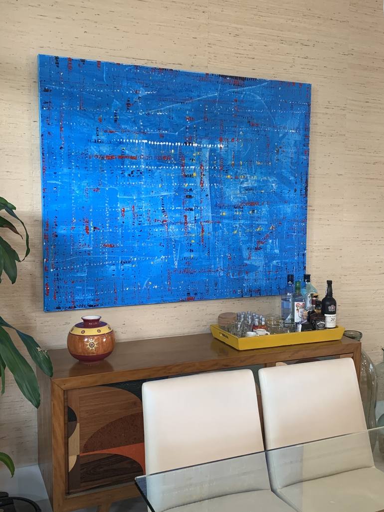 Original Abstract Expressionism Abstract Painting by Geraldo Jacob