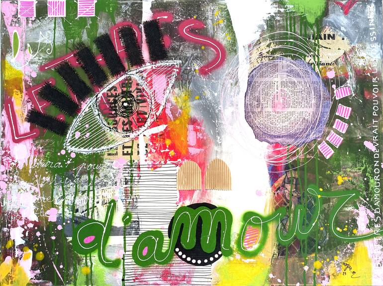 Original Street Art Abstract Paintings by Roger M