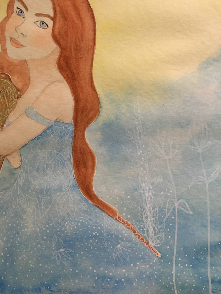 Original Art Deco Music Painting by Sabrina Pellegrino