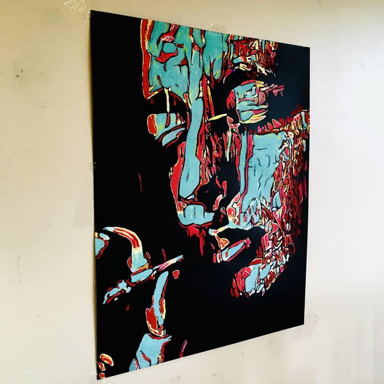 Original Pop Art Portrait Painting by Eugene Kickioco