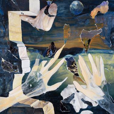Saatchi Art Artist Jessica Skolovski; Collage, “My hands in a lucid dream” #art