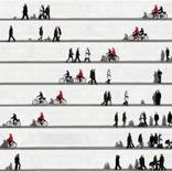 Wall people No. 6 - Orig. photo print on aludibond ( 3 SOLD ) by Eka Sharashidze