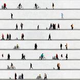 Wall People No. 15 Orig. photo print on Aludibond by Eka Sharashidze