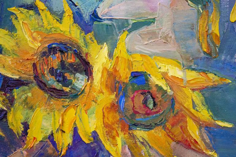 Original Expressionism Floral Painting by Arus Pashikyan