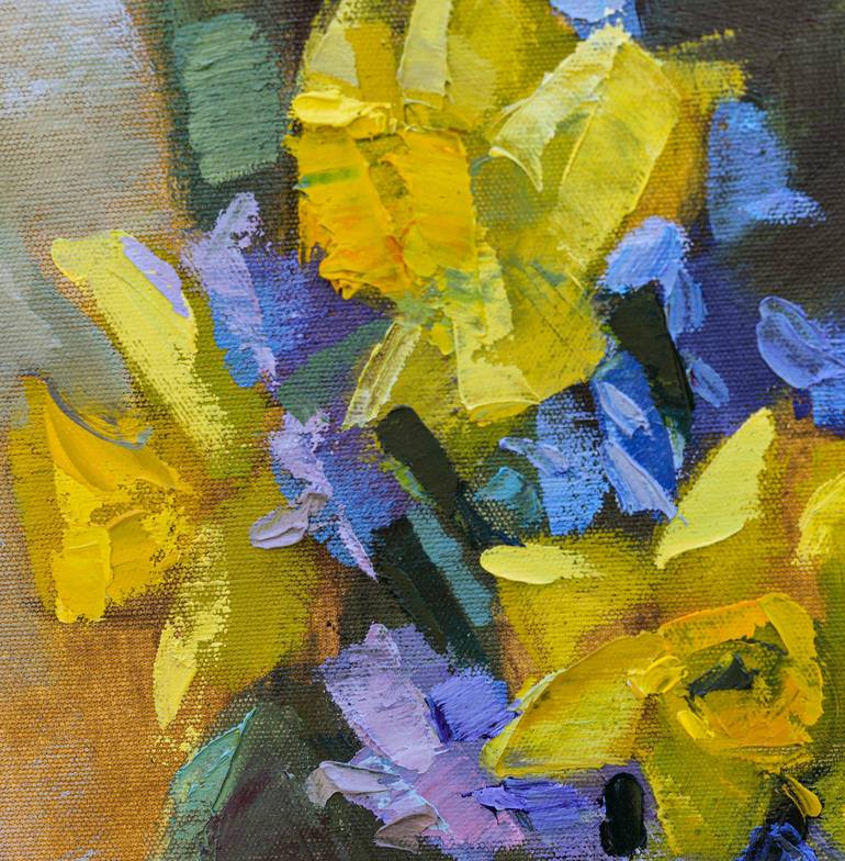 Original Expressionism Floral Painting by Arus Pashikyan