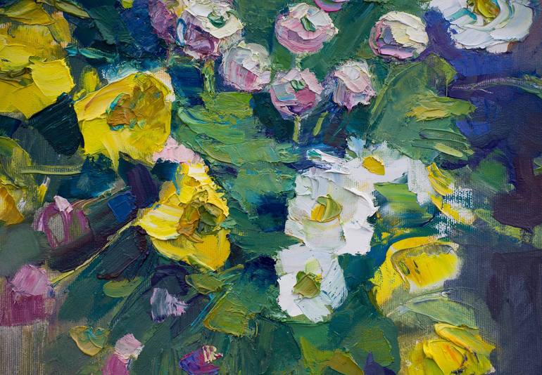 Original Expressionism Floral Painting by Arus Pashikyan