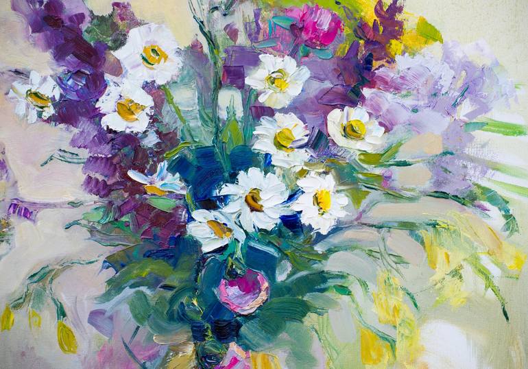 Original Expressionism Floral Painting by Arus Pashikyan