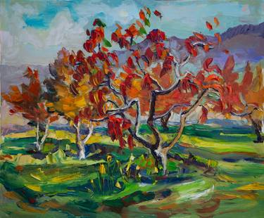 Original Expressionism Landscape Painting by Arus Pashikyan