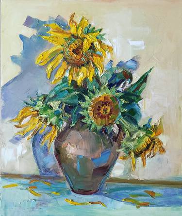 Original Expressionism Floral Paintings by Arus Pashikyan