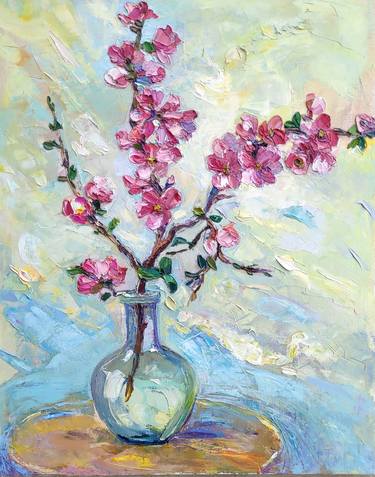 Original Expressionism Floral Paintings by Arus Pashikyan