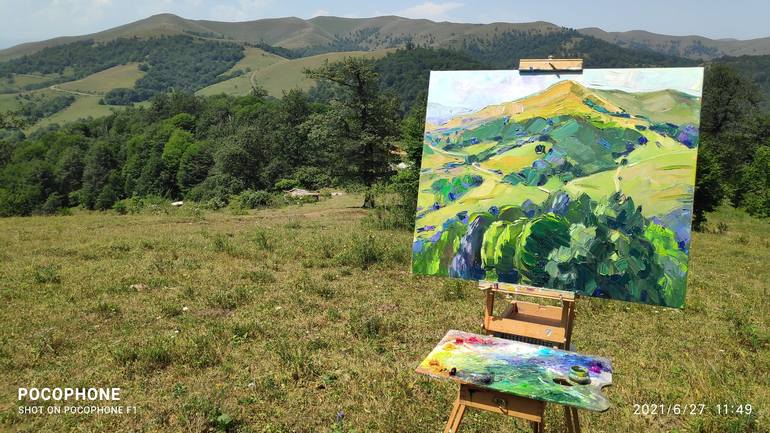 Original Fine Art Landscape Painting by Arus Pashikyan